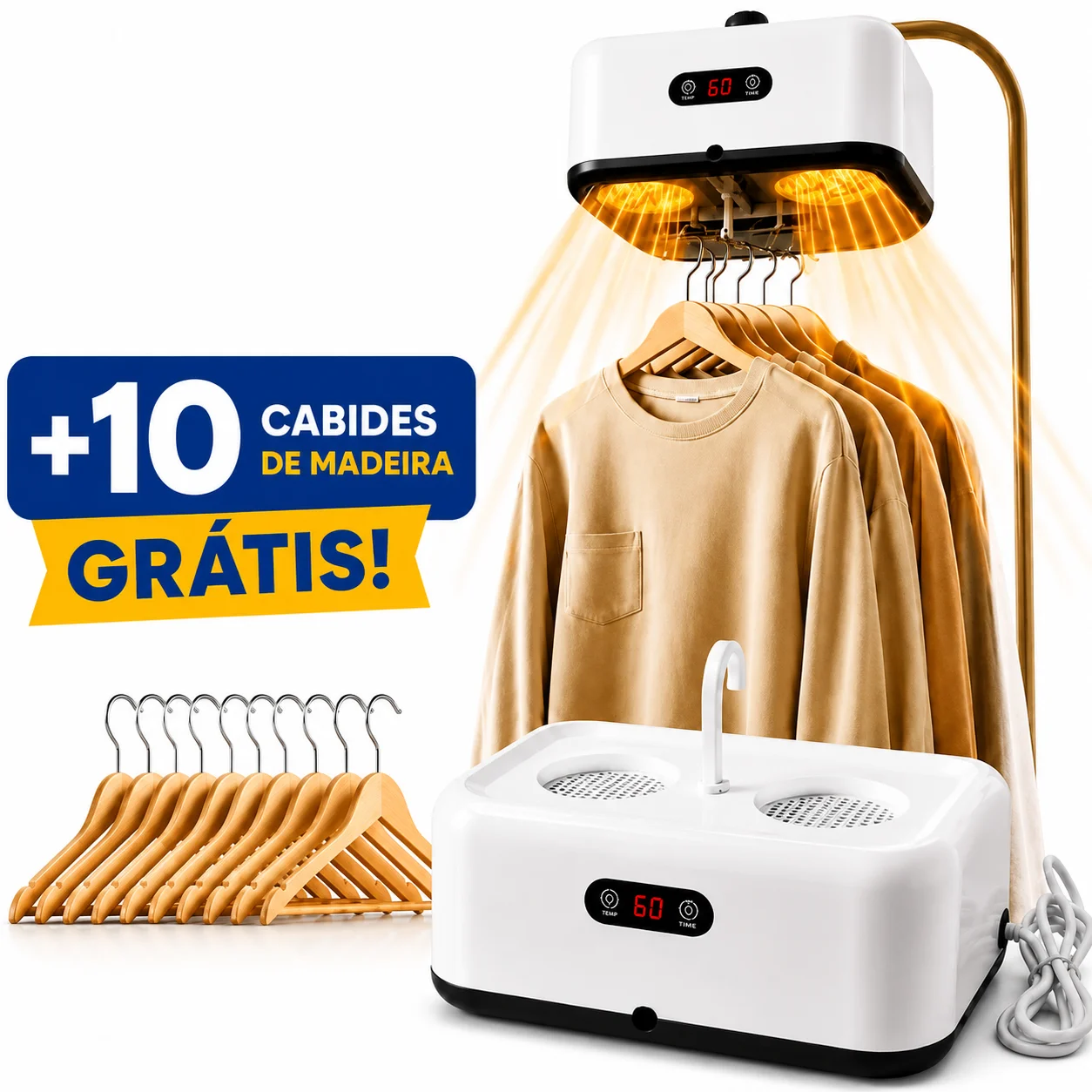 Secador de Roupas Portátil AirLux + [Brindes Exclusivos]