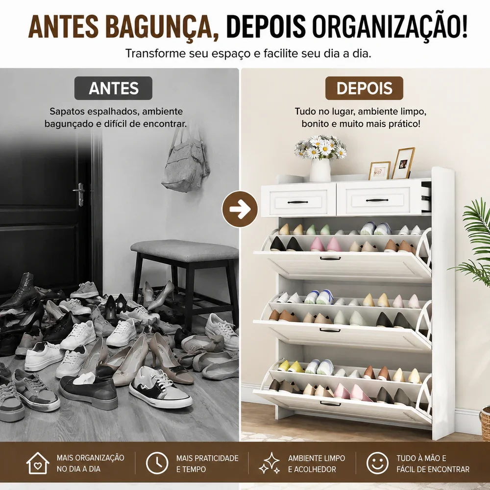 Sapateira Organizadora Compacta