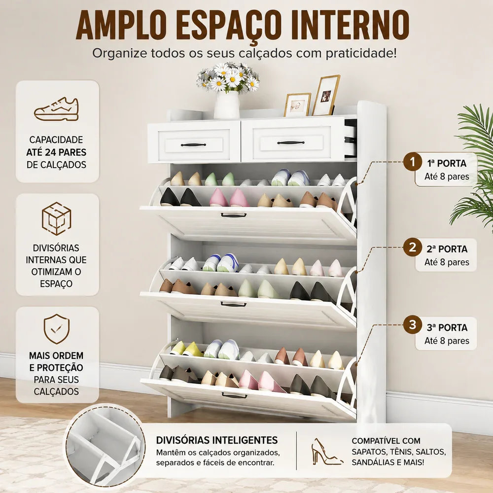 Sapateira Organizadora Compacta