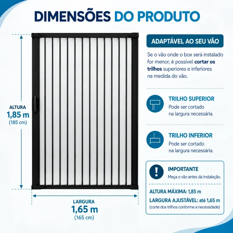 BoxFlex™ Retrátil Sanfonado PVC